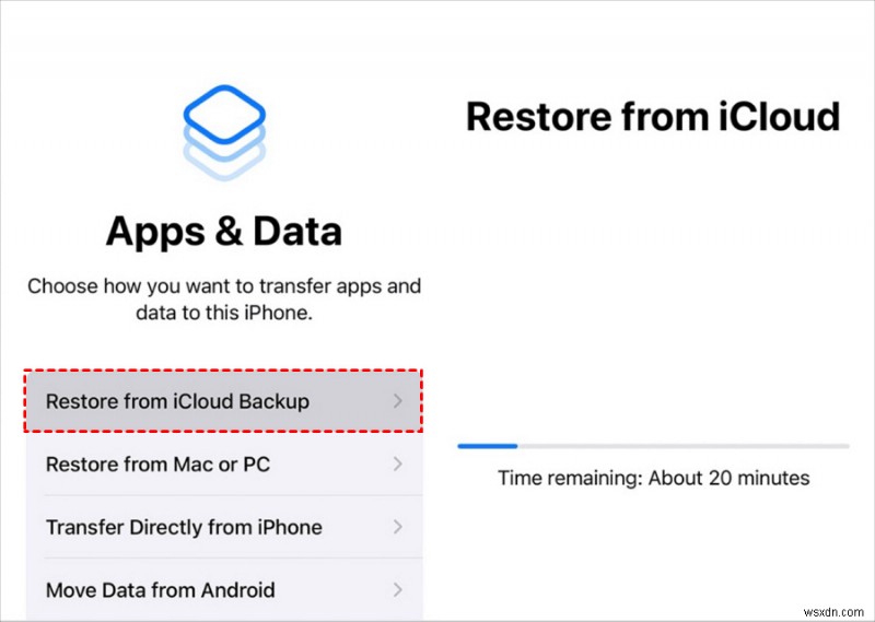 ধাপে ধাপে:iCloud বা iTunes থেকে একটি নতুন ডিভাইসে আপনার iPhone ব্যাকআপ পুনরুদ্ধার করা