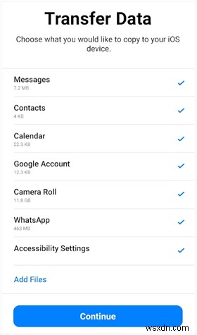 নিরবিচ্ছিন্ন Android থেকে iPhone মাইগ্রেশন:মিনিটে পরিচিতি, ফটো এবং আরও অনেক কিছু স্থানান্তর করুন 