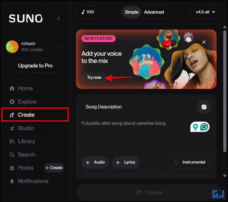 Suno.AI ব্যবহার করে আপনার নিজের কণ্ঠে আসল গান তৈরি করুন – ধাপে ধাপে নির্দেশিকা 