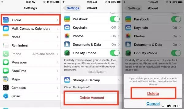 ডেটা হারানো ছাড়াই নিরাপদে আপনার iCloud অ্যাকাউন্ট মুছুন 