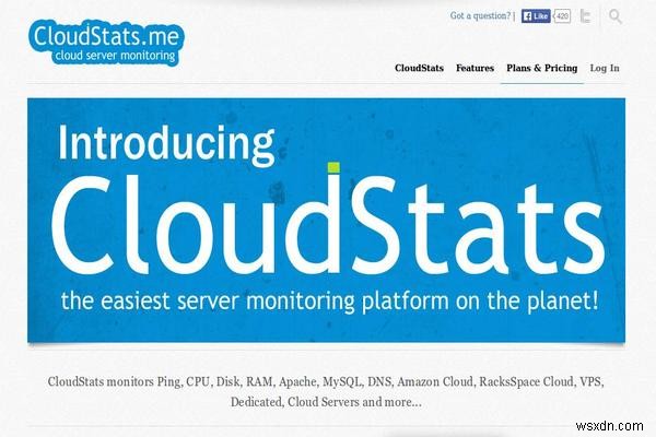 CloudStats.me - ক্লাউড থেকে ব্যাপক লিনাক্স সার্ভার এবং ওয়েবসাইট মনিটরিং 