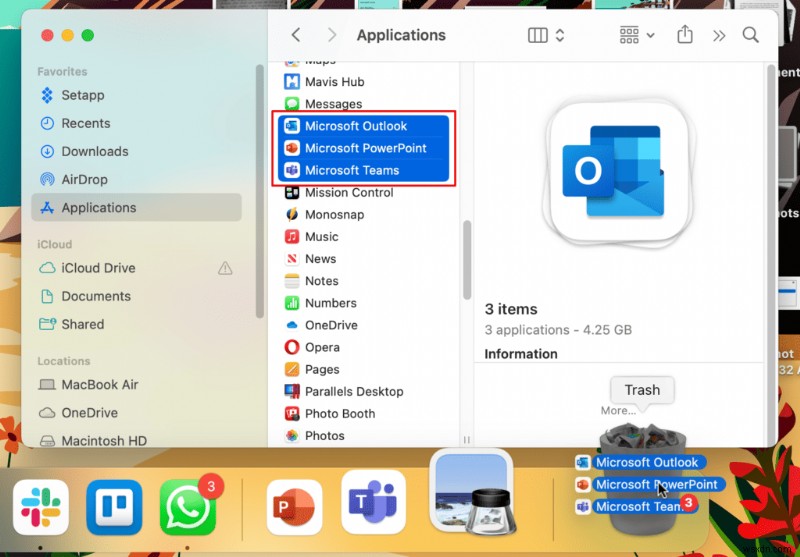 ধাপে ধাপে:আপনার Mac থেকে Microsoft Office নিরাপদে সরান 