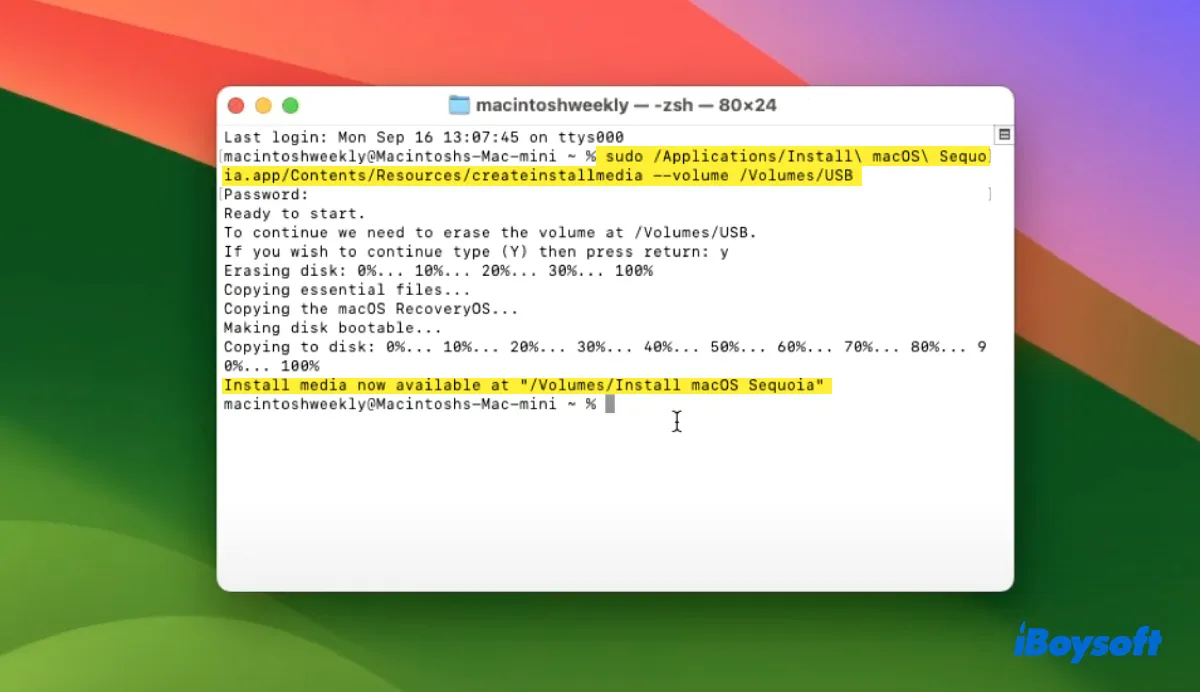 কিভাবে একটি বুটযোগ্য macOS 15 Sequoia USB ইনস্টলার তৈরি করবেন 