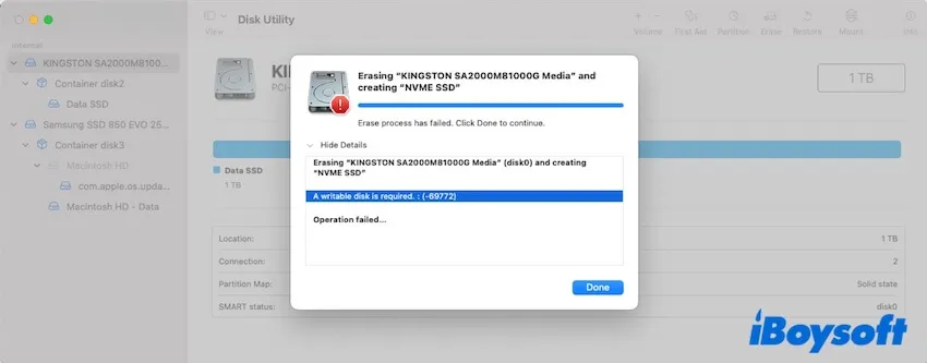একটি USB ড্রাইভ মুছে ফেলার সময়  লিখনযোগ্য ডিস্ক প্রয়োজন  ত্রুটি কীভাবে ঠিক করবেন (ত্রুটি -69772) 