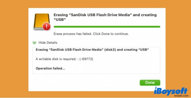 একটি USB ড্রাইভ মুছে ফেলার সময়  লিখনযোগ্য ডিস্ক প্রয়োজন  ত্রুটি কীভাবে ঠিক করবেন (ত্রুটি -69772) 