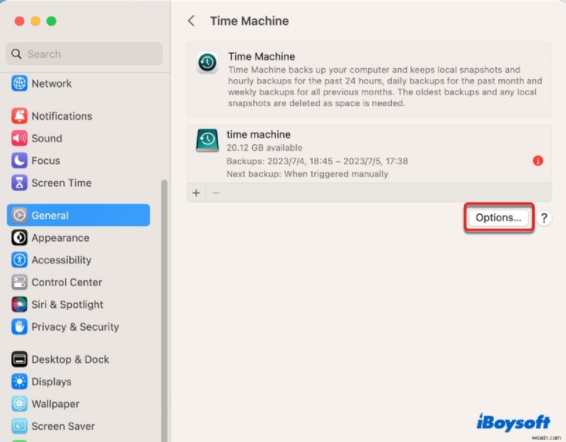 macOS Sonoma, Ventura, এবং Sequoia-এ  টাইম মেশিন ব্যাকআপ সম্পূর্ণ করতে পারেনি  ত্রুটিগুলি সমাধান করুন 