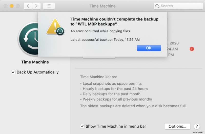 macOS Sonoma, Ventura, এবং Sequoia-এ  টাইম মেশিন ব্যাকআপ সম্পূর্ণ করতে পারেনি  ত্রুটিগুলি সমাধান করুন 