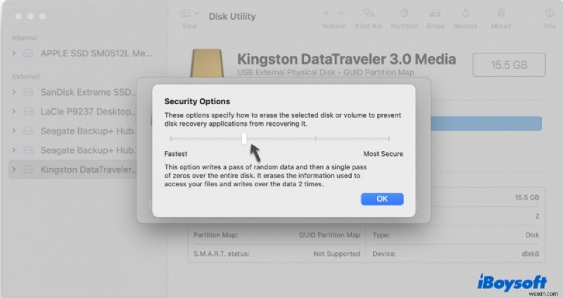 macOS ডিস্ক ইউটিলিটি ত্রুটি 69760 ঠিক করুন: ডিভাইসের শেষ ব্লকে লিখতে অক্ষম