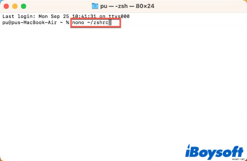 macOS-এ একটি .zshrc ফাইল তৈরি করুন:ধাপে ধাপে নির্দেশিকা এবং সর্বোত্তম অনুশীলন 