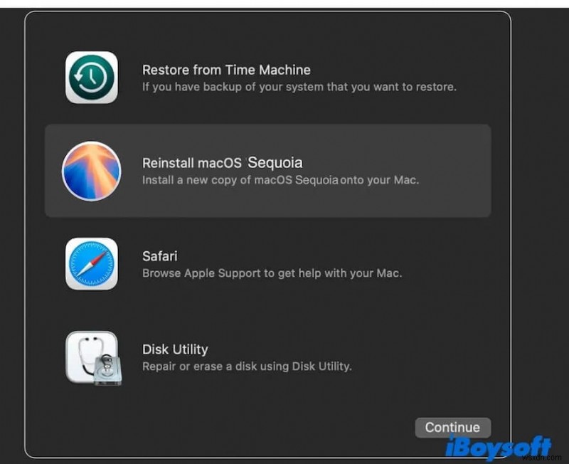 macOS Sequoia-তে আপডেট করার সময়  সফ্টওয়্যার আপডেট ব্যক্তিগতকৃত করতে ব্যর্থ  ত্রুটির সমাধান করুন 