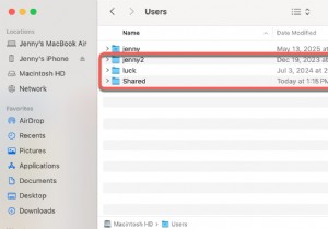 macOS-এ  অন্যান্য ব্যবহারকারী ও ভাগ করা  স্টোরেজ বোঝা ও পরিচালনা করা 
