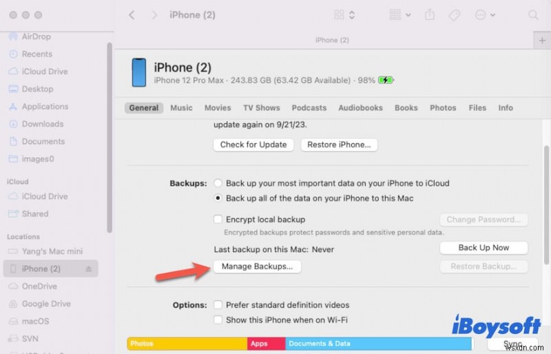 macOS Sonoma ইনস্টল করার জন্য  Not Enough Space  ত্রুটির সমাধান করুন 