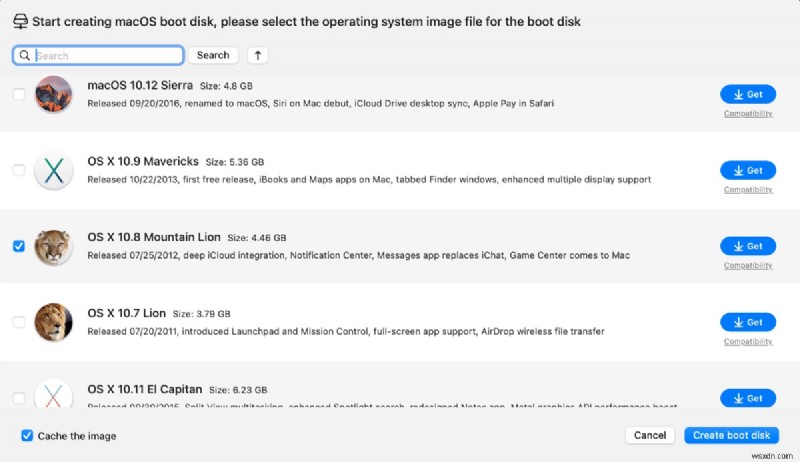 বিনামূল্যে macOS 10.8 মাউন্টেন লায়ন ইনস্টলার - DMG এবং ISO ডাউনলোড 
