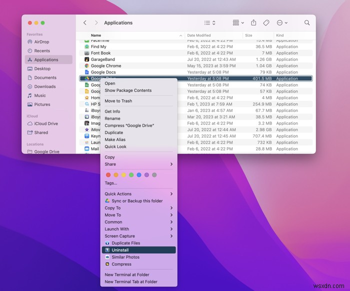 macOS থেকে Google ড্রাইভ সম্পূর্ণরূপে আনইনস্টল করার জন্য ধাপে ধাপে নির্দেশিকা 