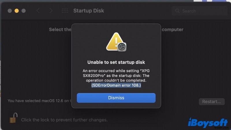 macOS ইনস্টলেশনের সময় স্টার্টআপ ডিস্ক সেট করতে অক্ষম ত্রুটি ঠিক করুন