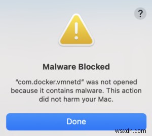macOS-এ com.docker.vmnetd ম্যালওয়্যার সতর্কতা ঠিক করুন – ধাপে ধাপে নির্দেশিকা