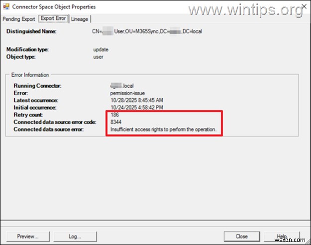 Azure AD Connect রপ্তানি অনুমতি ত্রুটি 8344 সমাধান করুন – ধাপে ধাপে নির্দেশিকা 