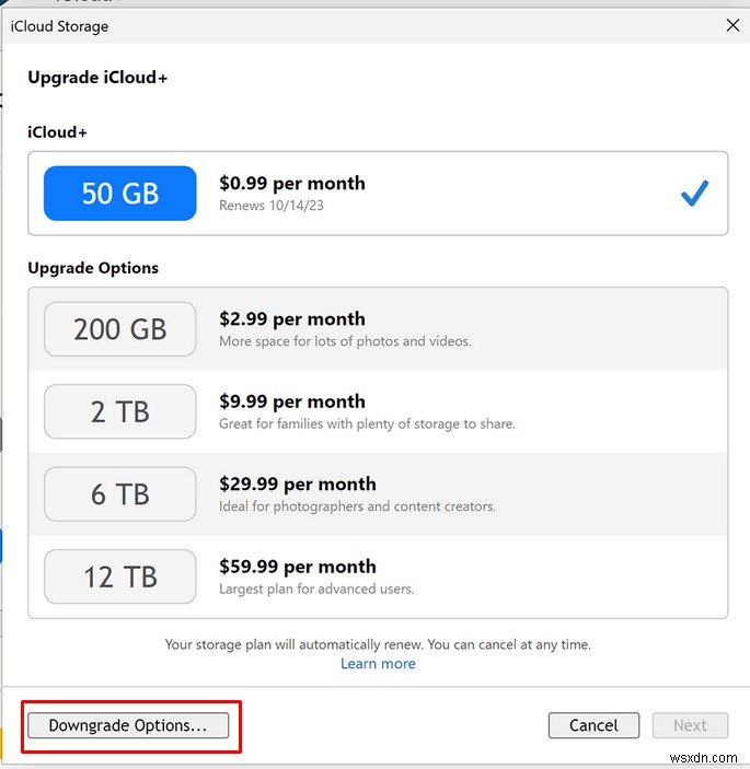 আপনার iCloud স্টোরেজ প্ল্যান সহজেই ডাউনগ্রেড বা বাতিল করুন:একটি ধাপে ধাপে নির্দেশিকা 