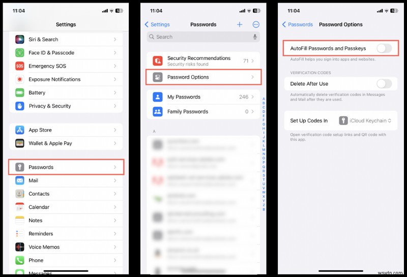 iPhone পাসওয়ার্ড প্রস্তাবনা অক্ষম করুন:একটি ধাপে ধাপে নির্দেশিকা৷ 