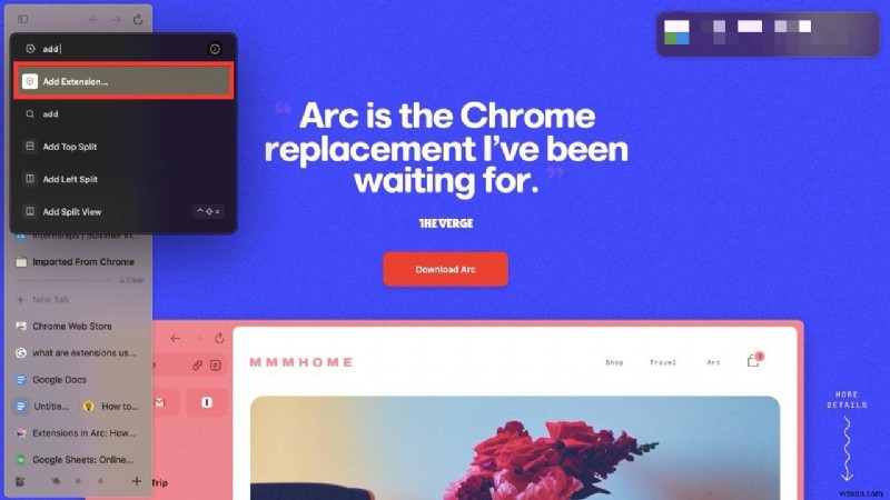 MacOS-এ আর্ক ব্রাউজার এক্সটেনশানগুলি ইনস্টল এবং পরিচালনা করা:একটি ধাপে ধাপে নির্দেশিকা 