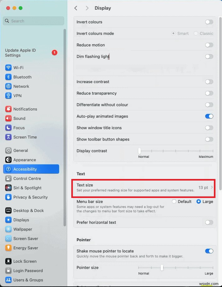 iPhone এবং macOS Sonoma-এ প্রতি অ্যাপে পাঠ্যের আকার সামঞ্জস্য করুন:একটি ধাপে ধাপে নির্দেশিকা 
