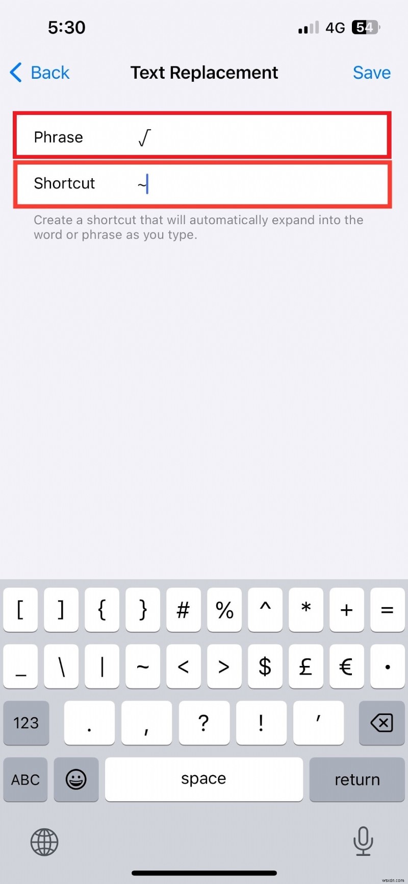 আপনার iPhone কীবোর্ডে স্কয়ার রুট চিহ্ন সন্নিবেশ করান:একটি ধাপে ধাপে নির্দেশিকা 