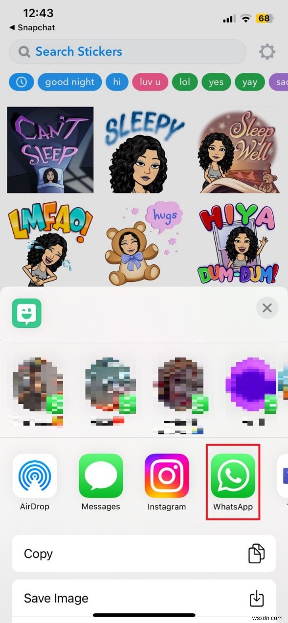 iPhone-এর জন্য WhatsApp-এ Bitmoji ব্যবহার করা:ধাপে ধাপে নির্দেশিকা 