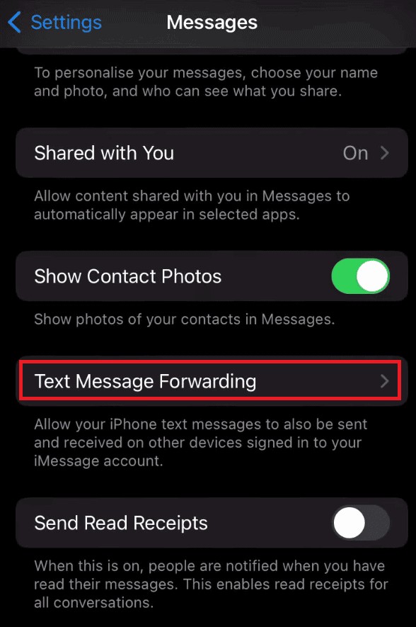 আইফোনে  ফোন নম্বর iMessage এর সাথে নিবন্ধিত নয়  ত্রুটি ঠিক করা 