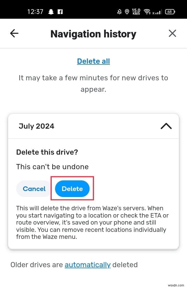 ধাপে ধাপে নির্দেশিকা:Waze-এ একটি সংরক্ষিত ঠিকানা মুছুন 