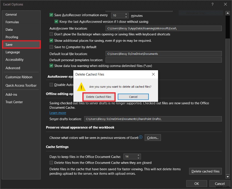 ধাপে ধাপে নির্দেশিকা:কার্যক্ষমতা বাড়াতে Windows 10-এ এক্সেল ক্যাশে সাফ করা 