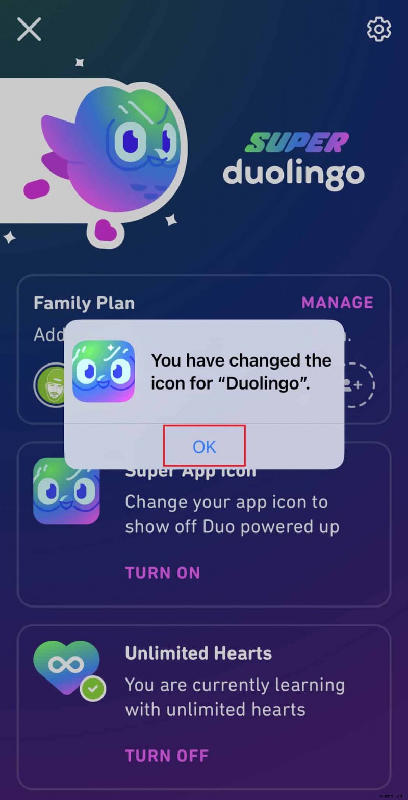 Android এ Duolingo অ্যাপ আইকন কাস্টমাইজ করার জন্য ধাপে ধাপে নির্দেশিকা