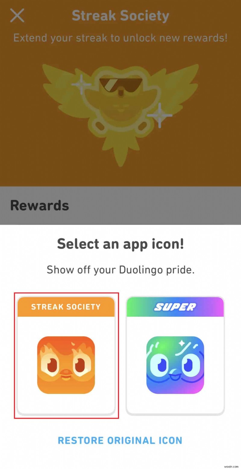 Android এ Duolingo অ্যাপ আইকন কাস্টমাইজ করার জন্য ধাপে ধাপে নির্দেশিকা