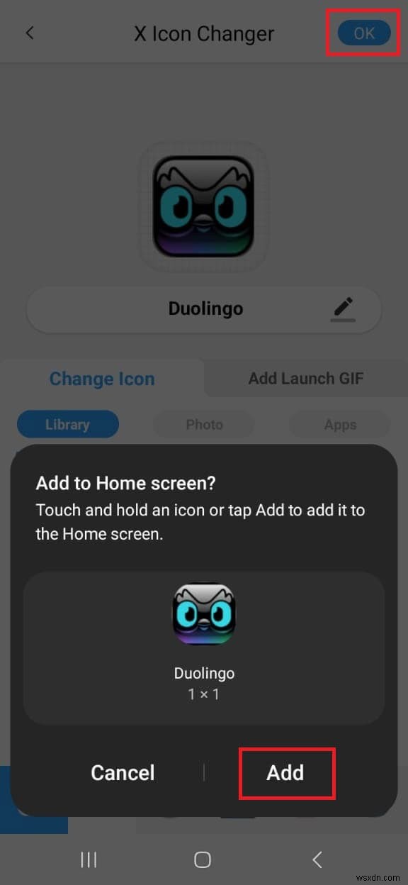 Android এ Duolingo অ্যাপ আইকন কাস্টমাইজ করার জন্য ধাপে ধাপে নির্দেশিকা