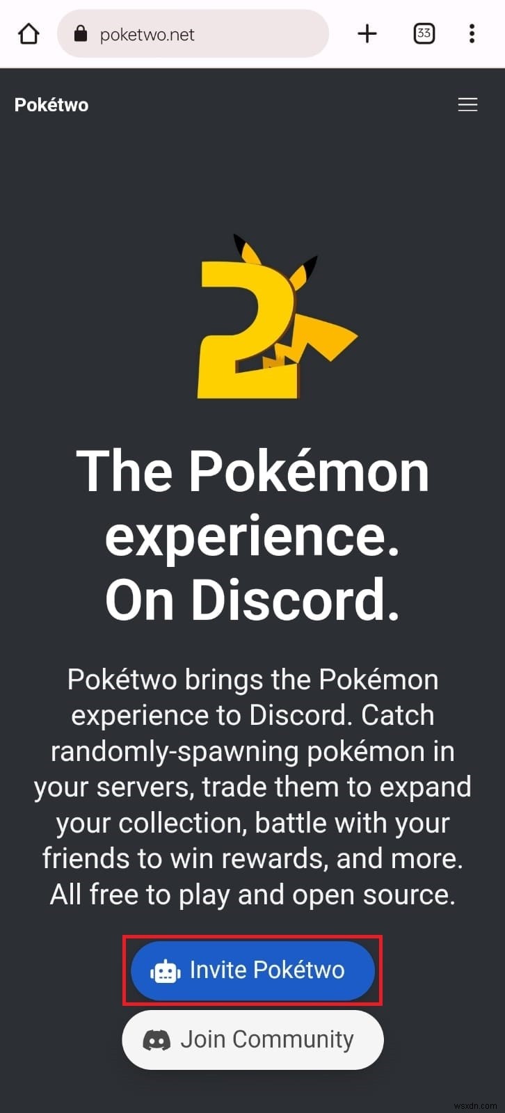 আপনার ডিসকর্ড সার্ভারে Pokétwo বট যোগ করুন:ধাপে ধাপে নির্দেশিকা