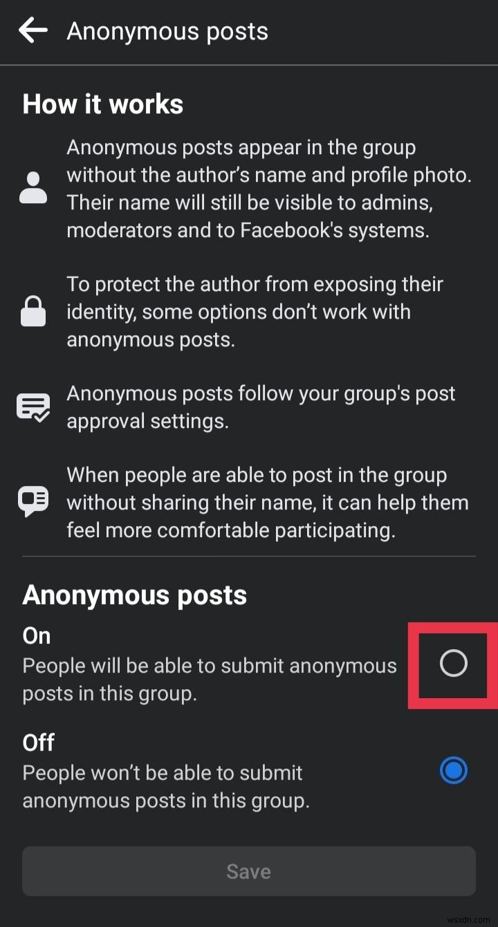 Android-এ Facebook গ্রুপগুলিতে বেনামী পোস্টিং সক্ষম করুন - ধাপে ধাপে নির্দেশিকা৷