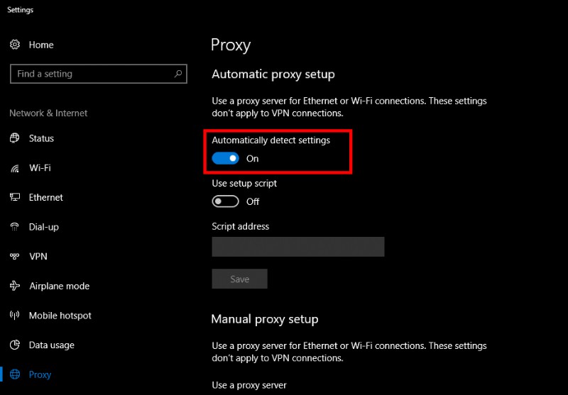 ধাপে ধাপে নির্দেশিকা:Windows 10-এ Chrome-এ প্রক্সি সেটিংস চেক করা এবং কনফিগার করা 