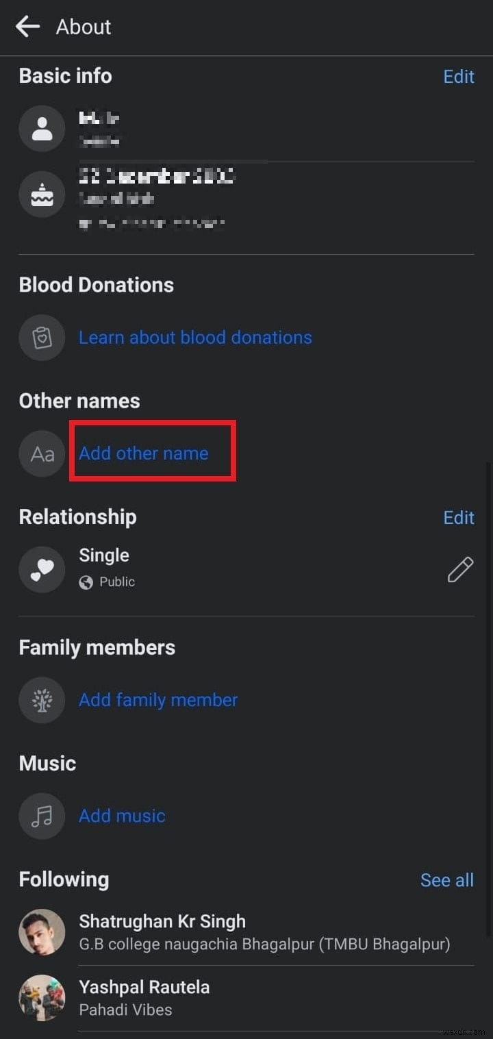 আপনার Facebook প্রোফাইলে একটি ডাকনাম যোগ করুন:ধাপে ধাপে নির্দেশিকা 