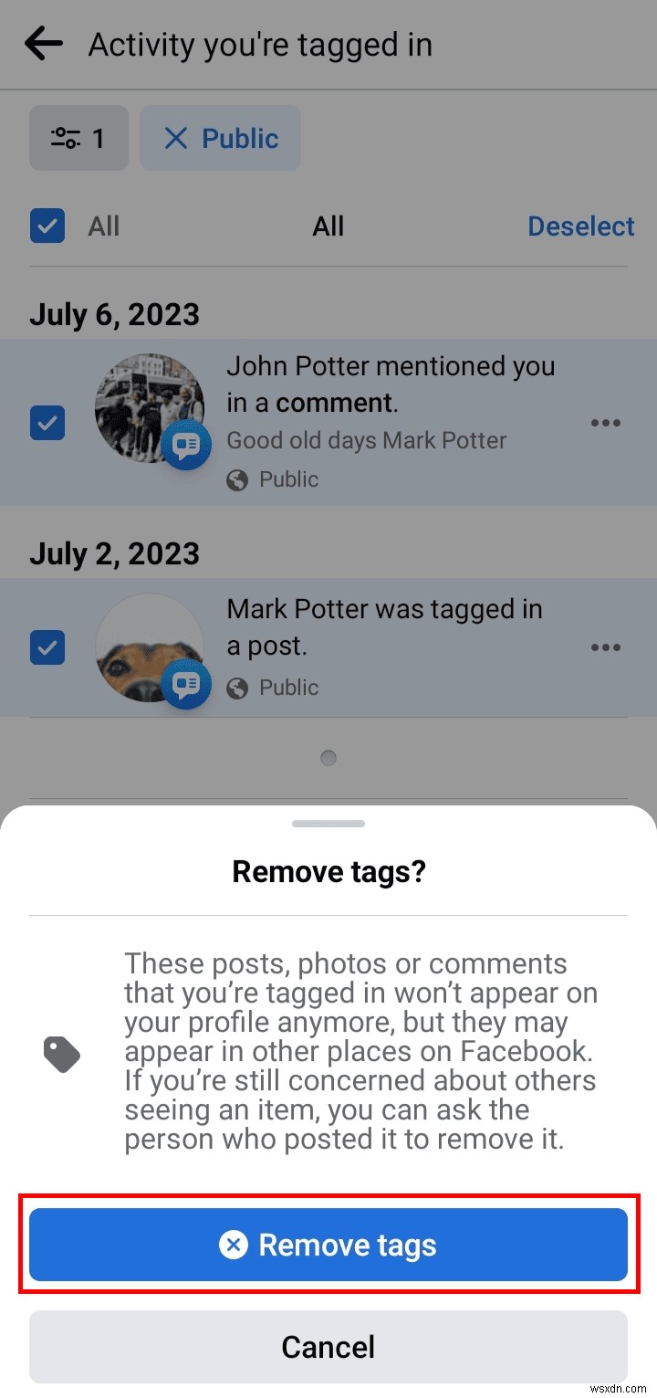 সহজে একটি Facebook মন্তব্য ট্যাগ সরান:ধাপে ধাপে নির্দেশিকা 