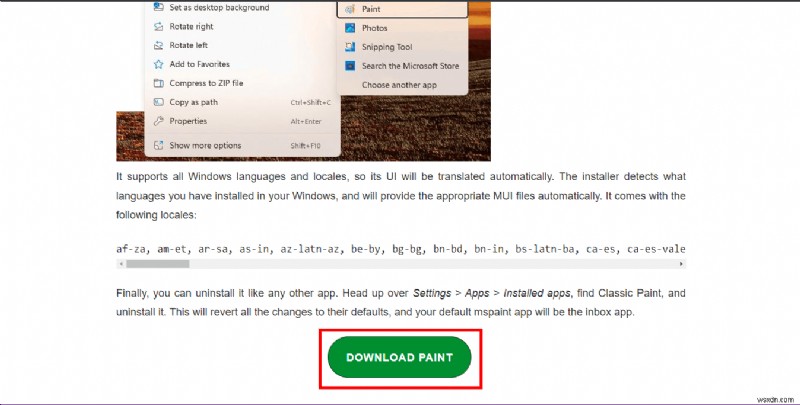 Windows 10-এ ক্লাসিক পেইন্ট ডাউনলোড করুন:ধাপে ধাপে নির্দেশিকা
