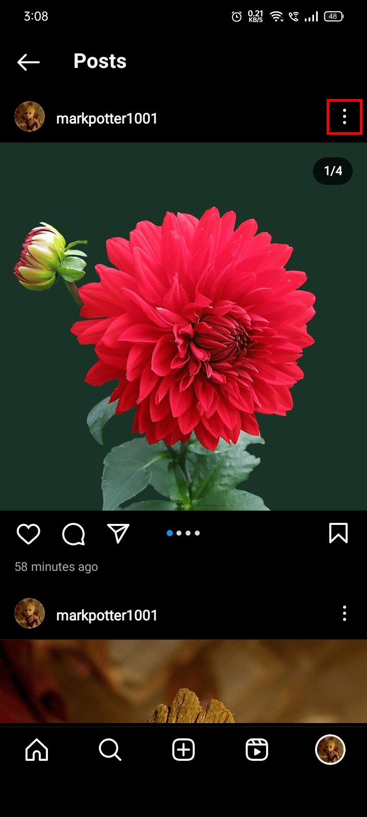 পোস্ট করার পরে ইনস্টাগ্রাম ক্যারোজেল চিত্রগুলি পুনরায় সাজান 