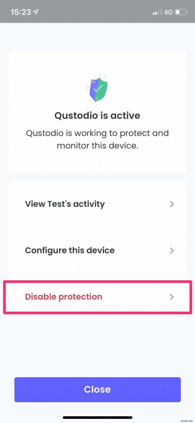 আপনি পাসওয়ার্ড ভুলে গেলেও Android এ Qustodio আনইনস্টল করুন 