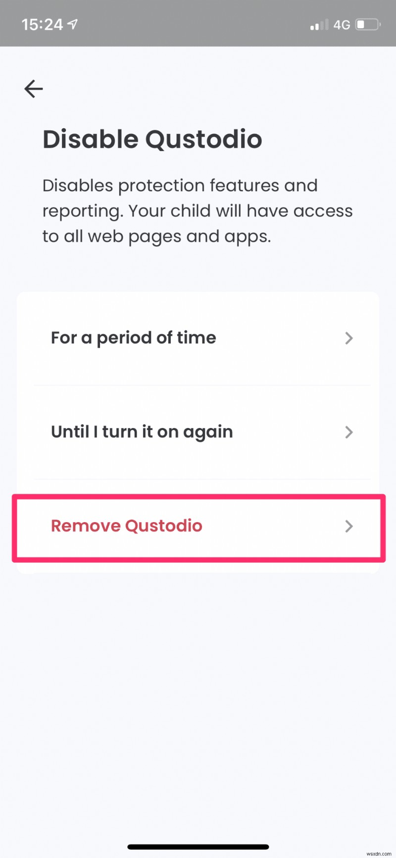 আপনি পাসওয়ার্ড ভুলে গেলেও Android এ Qustodio আনইনস্টল করুন 