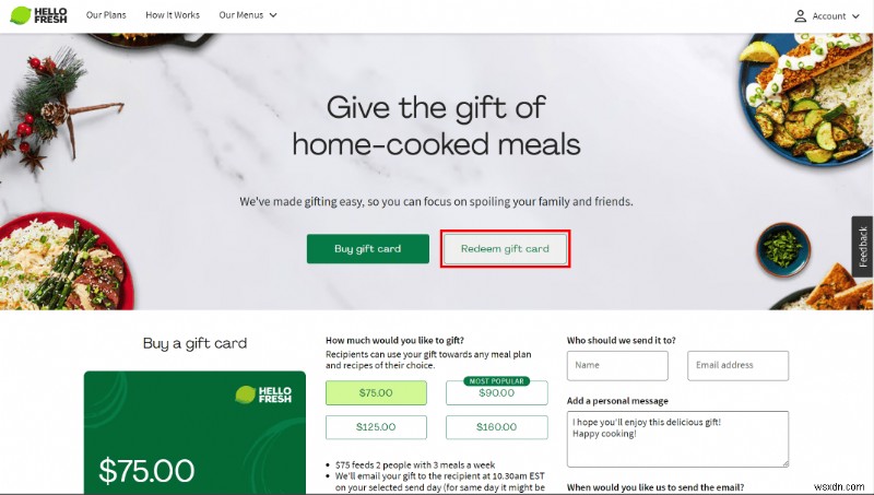 কিভাবে HelloFresh উপহার দেবেন:বন্ধুকে একটি সুস্বাদু খাবারের কিট কার্ড পাঠান 