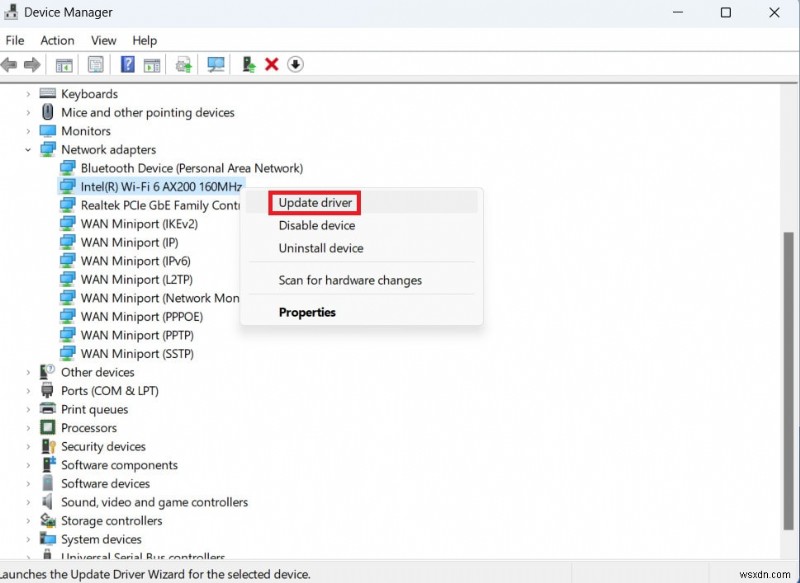 ধাপে ধাপে নির্দেশিকা:Windows 11-এ নেটওয়ার্ক অ্যাডাপ্টার ড্রাইভার আপডেট করা 