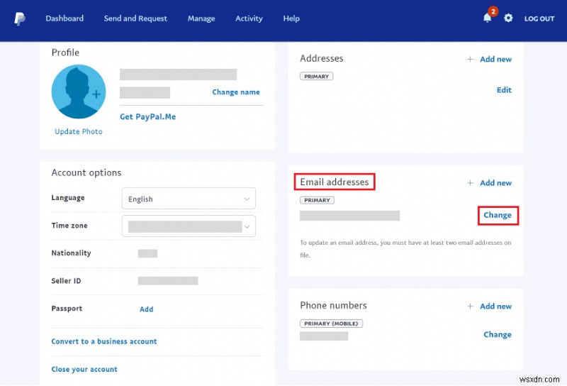 আপনার PayPal প্রাথমিক ইমেল ঠিকানা আপডেট করুন:একটি ধাপে ধাপে নির্দেশিকা 