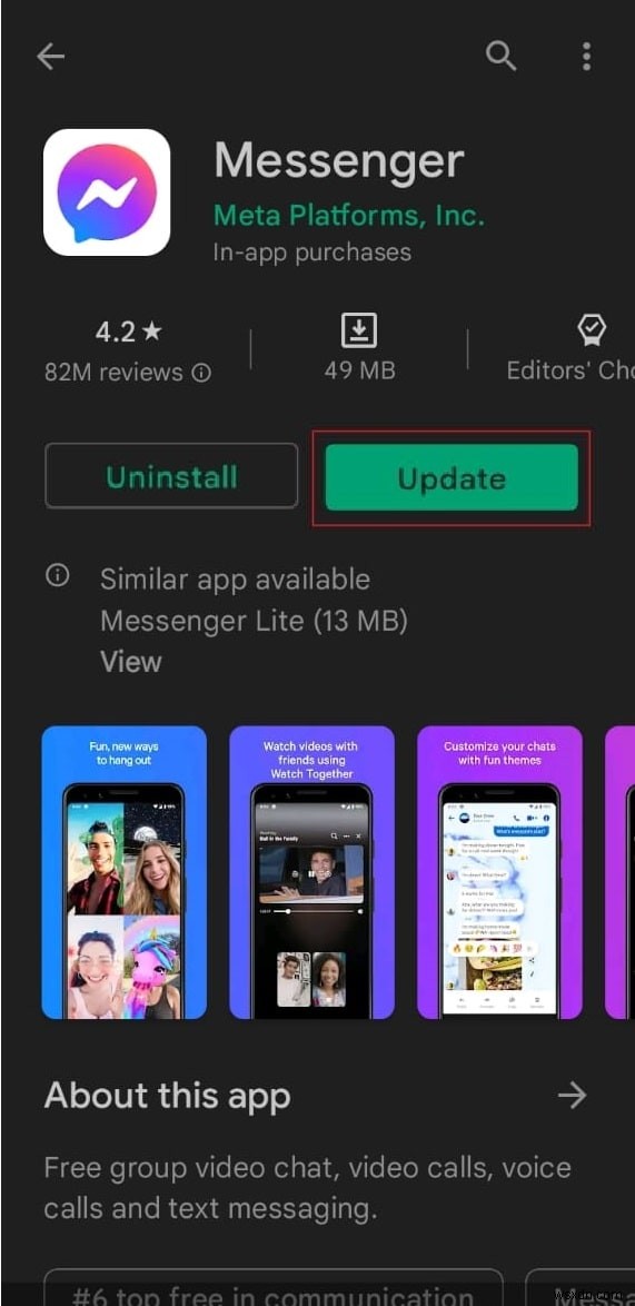 Facebook মেসেঞ্জার অ্যাকাউন্ট স্যুইচিং সমস্যার জন্য দ্রুত সমাধান 