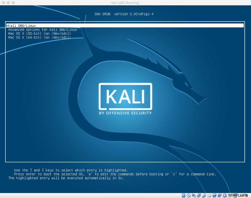 Mac এ EFI বুট সহ একটি USB-এ Kali Linux ইনস্টল করুন:ভার্চুয়ালাইজেশন টিপস সহ ধাপে ধাপে নির্দেশিকা 