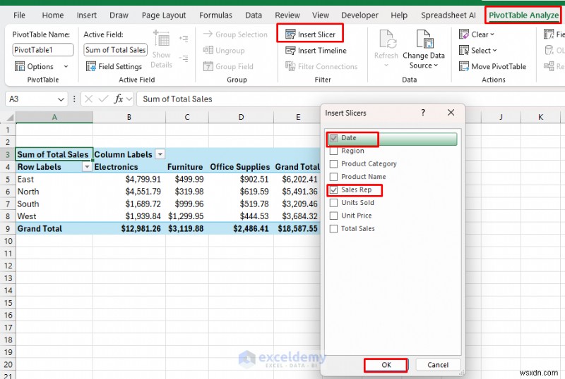 PivotTables এবং Slicers ব্যবহার করে Excel এ রিয়েল-টাইম ইন্টারেক্টিভ ড্যাশবোর্ড তৈরি করুন 