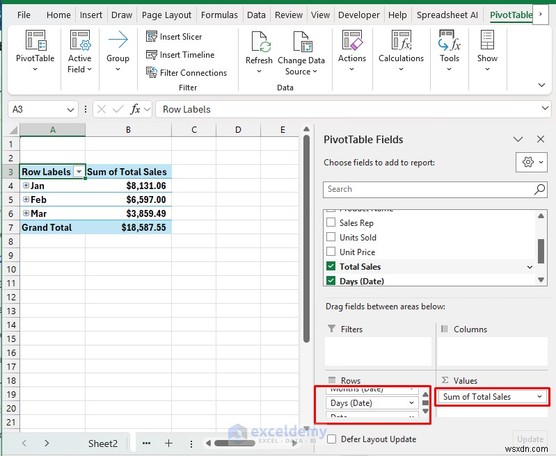 PivotTables এবং Slicers ব্যবহার করে Excel এ রিয়েল-টাইম ইন্টারেক্টিভ ড্যাশবোর্ড তৈরি করুন 