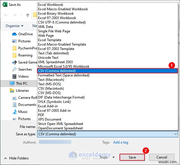 DOC, PDF, CSV, XML, এবং vCard ফরম্যাটে এক্সেল ডেটা রপ্তানি করা সহজ হয়েছে 